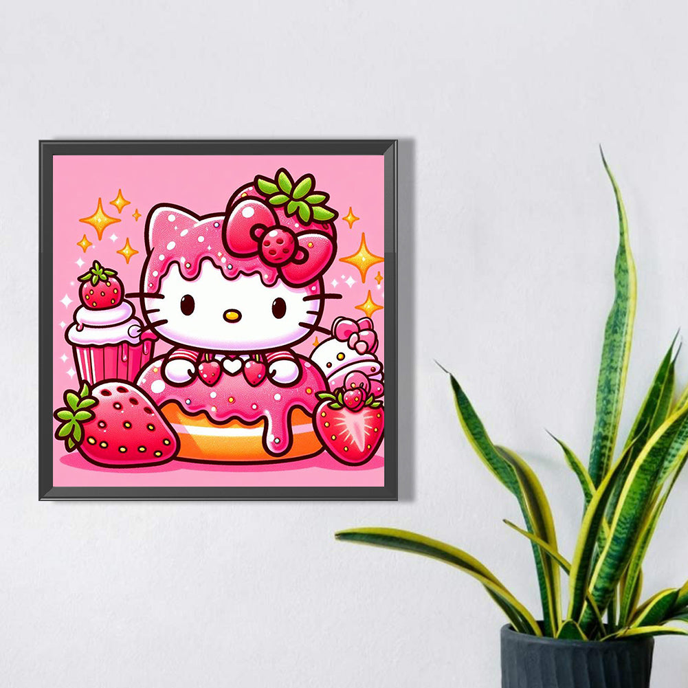 Hello Kitty - Full Square Drill Diamond Painting 30*30CM