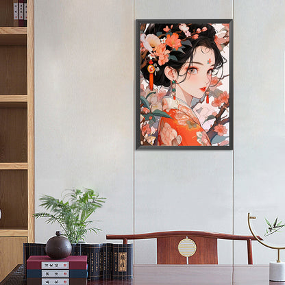 Japanese Woman - Full Square Drill Diamond Painting 40*55CM