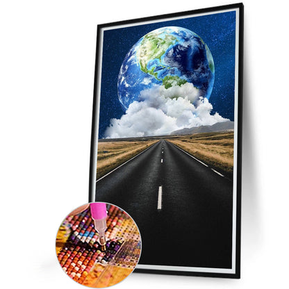 Scenery Along The Road - Full AB Round Drill Diamond Painting 40*60CM