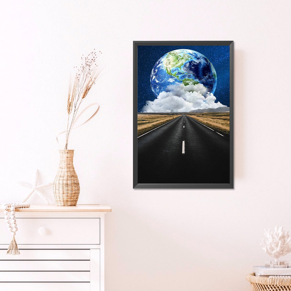Scenery Along The Road - Full AB Round Drill Diamond Painting 40*60CM