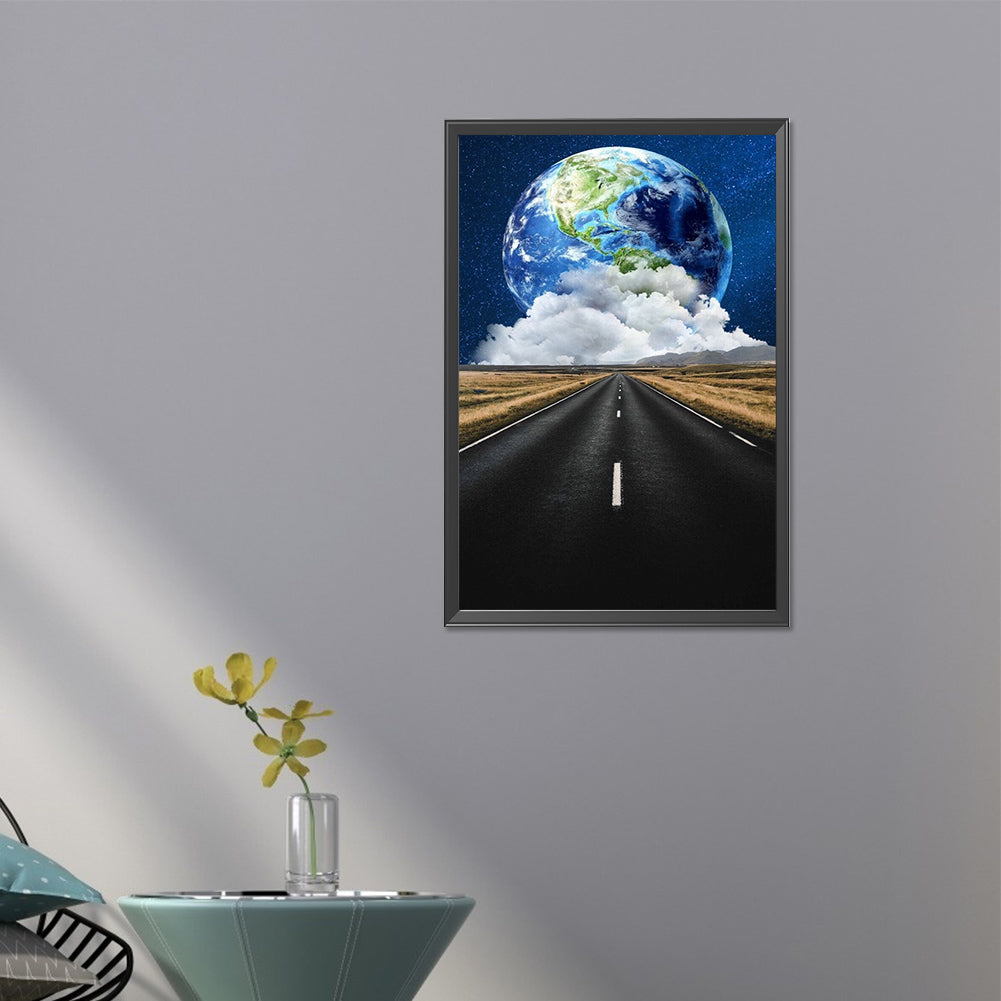 Scenery Along The Road - Full AB Round Drill Diamond Painting 40*60CM