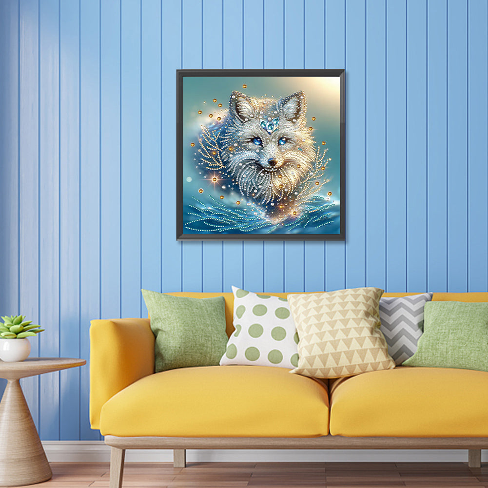 Hidden Fox - Special Shaped Drill Diamond Painting 30*30CM