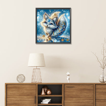 Two-Tailed Fox - Special Shaped Drill Diamond Painting 30*30CM