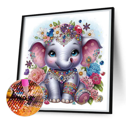 Elephant - Special Shaped Drill Diamond Painting 30*30CM