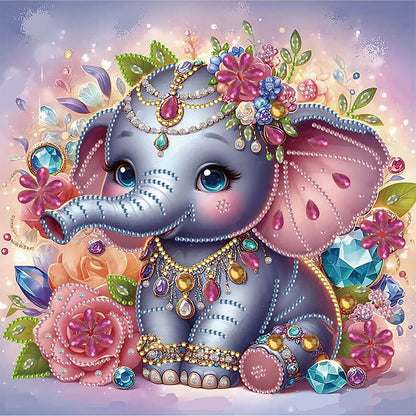 Elephant - Special Shaped Drill Diamond Painting 30*30CM