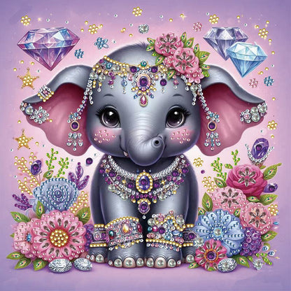 Elephant - Special Shaped Drill Diamond Painting 30*30CM