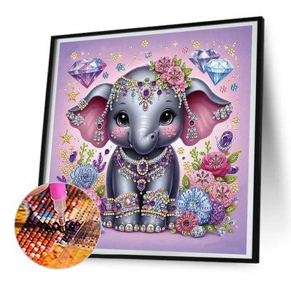 Elephant - Special Shaped Drill Diamond Painting 30*30CM