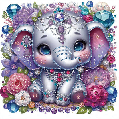 Elephant - Special Shaped Drill Diamond Painting 30*30CM