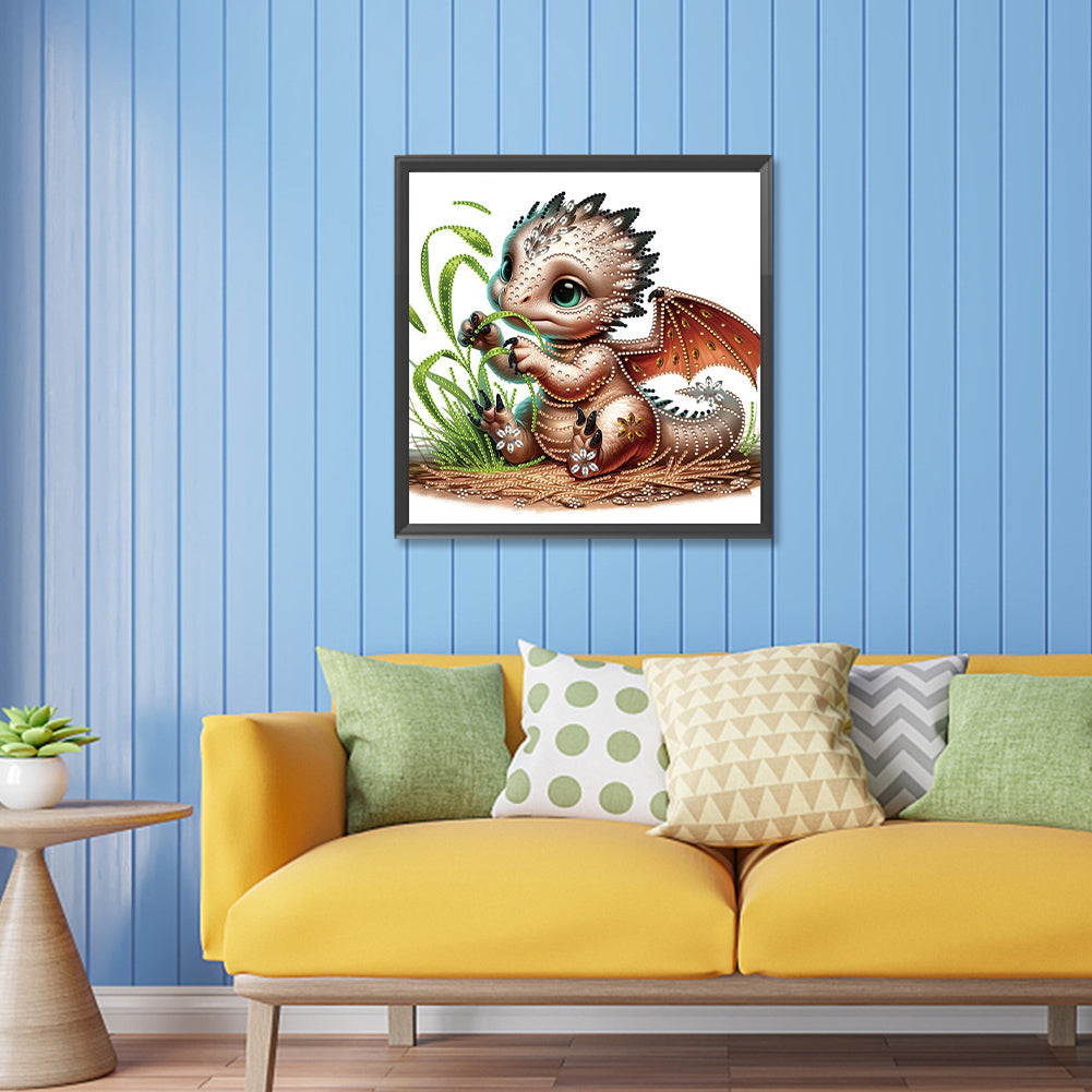 Little Flying Dragon - Special Shaped Drill Diamond Painting 30*30CM