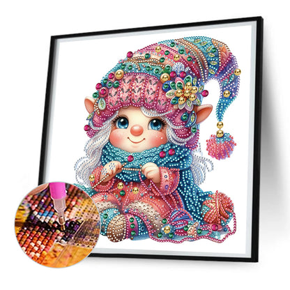 The Knitting Gnome - Special Shaped Drill Diamond Painting 30*30CM