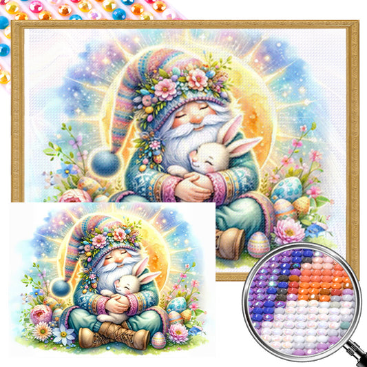 Easter Gnome And Bunny - Full AB Round Drill Diamond Painting 40*30CM