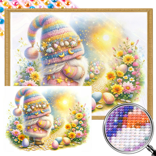 Easter Gnome - Full AB Round Drill Diamond Painting 40*30CM