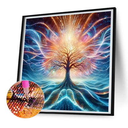 Beautiful Sacred Tree - Full Round Drill Diamond Painting 30*30CM