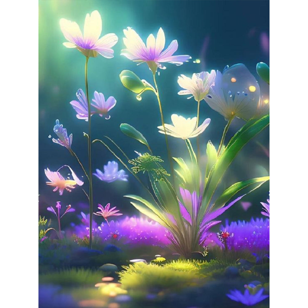 Forest Flowers And Plants - Full Round Drill Diamond Painting 30*40CM