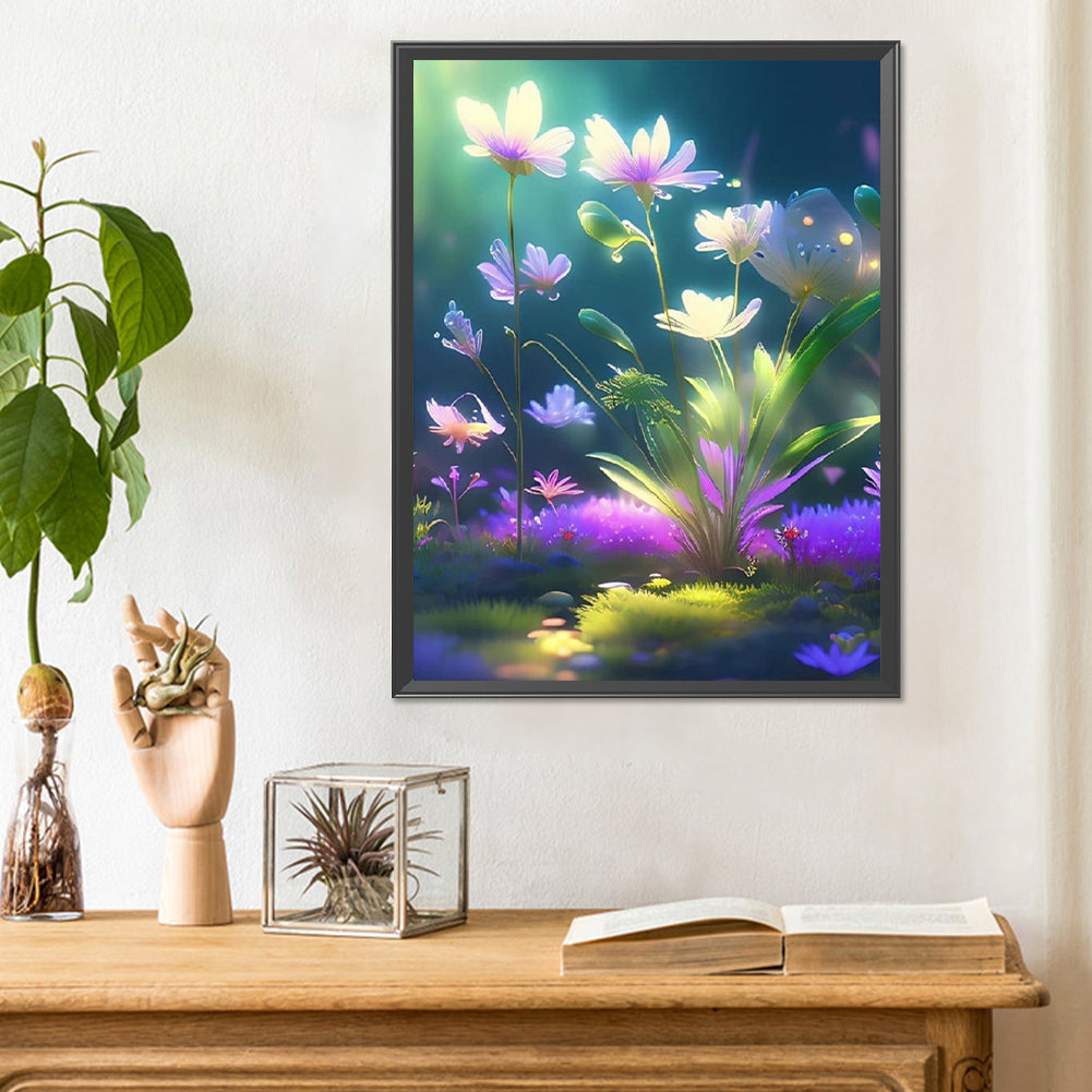 Forest Flowers And Plants - Full Round Drill Diamond Painting 30*40CM