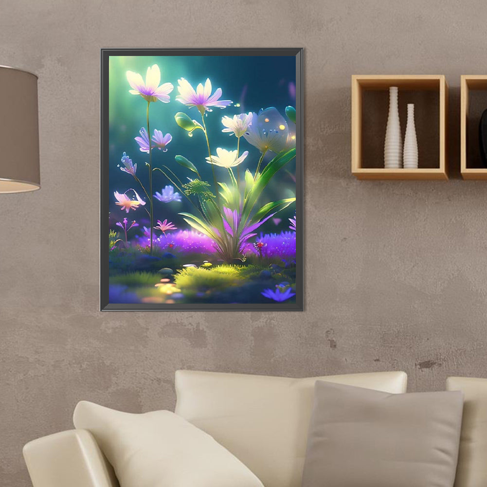 Forest Flowers And Plants - Full Round Drill Diamond Painting 30*40CM