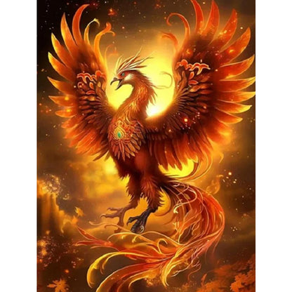 Flaming Phenix - Full Square Drill Diamond Painting 30*40CM