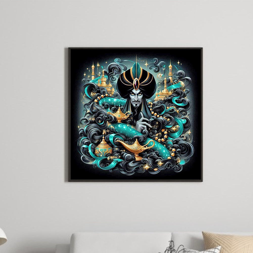 Dark Villain-Aladdin¡¯S Magic Lamp - Full Square Drill Diamond Painting 40*40CM