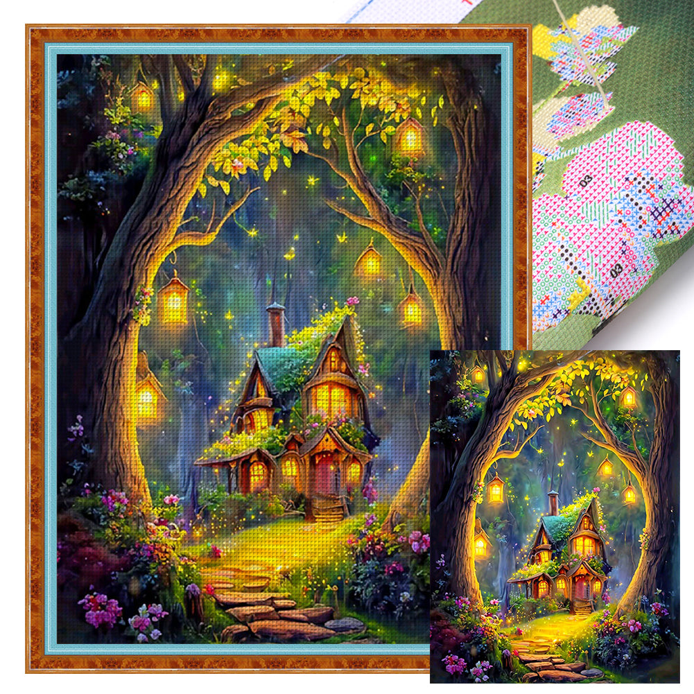 Dream Tree House - 11CT Stamped Cross Stitch 50*65CM