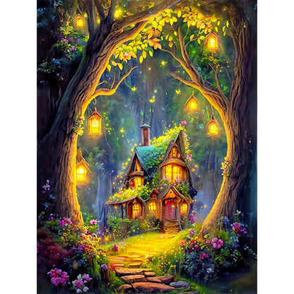 Dream Tree House - 11CT Stamped Cross Stitch 50*65CM