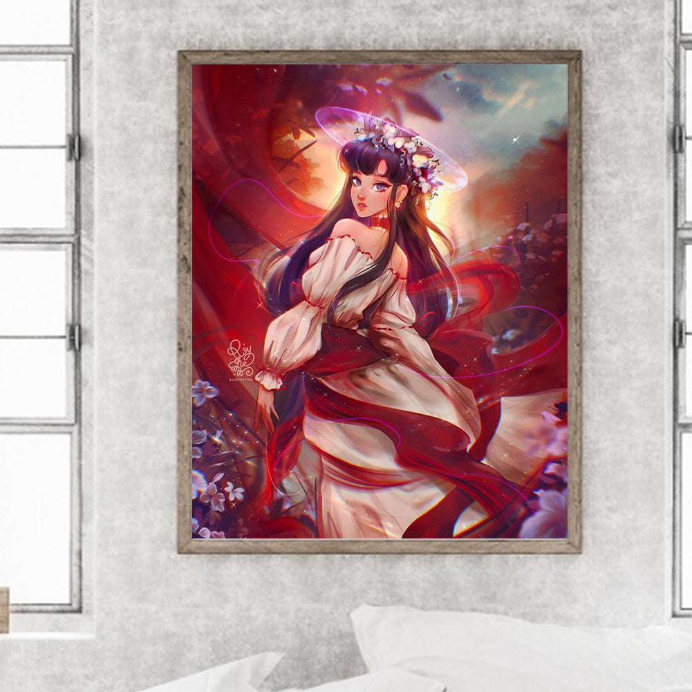 Girl - Full Round Drill Diamond Painting 40*50CM