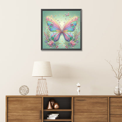 Green Screen Butterfly - Special Shaped Drill Diamond Painting 30*30CM