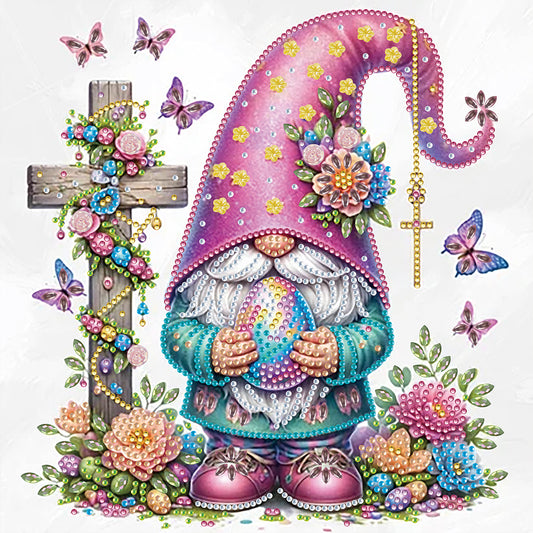 Easter Cross Gnome - Special Shaped Drill Diamond Painting 30*30CM