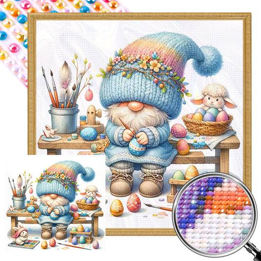 Easter Egg Gnome - Full AB Round Drill Diamond Painting 30*30CM