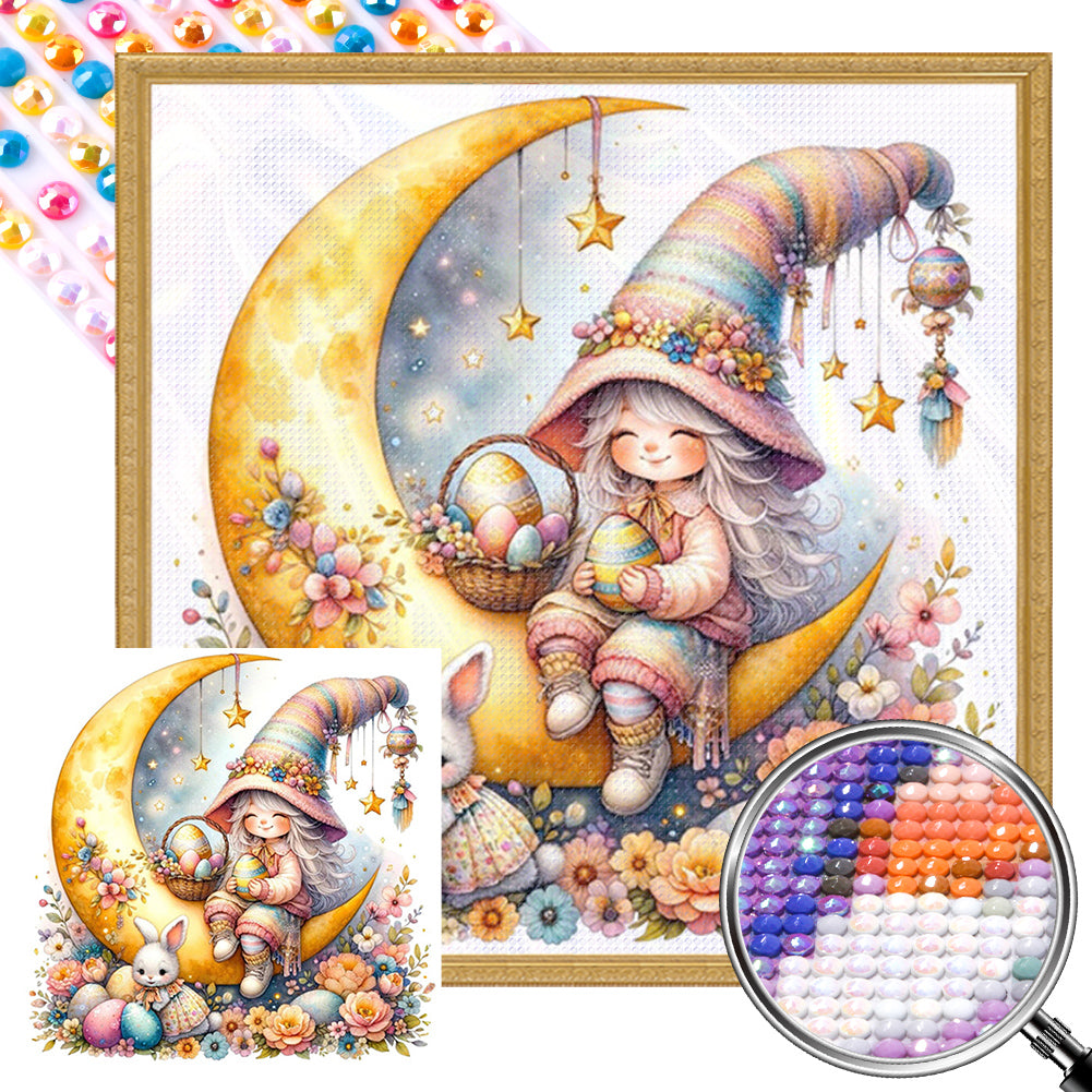 Moon Goblin - Full AB Round Drill Diamond Painting 30*30CM