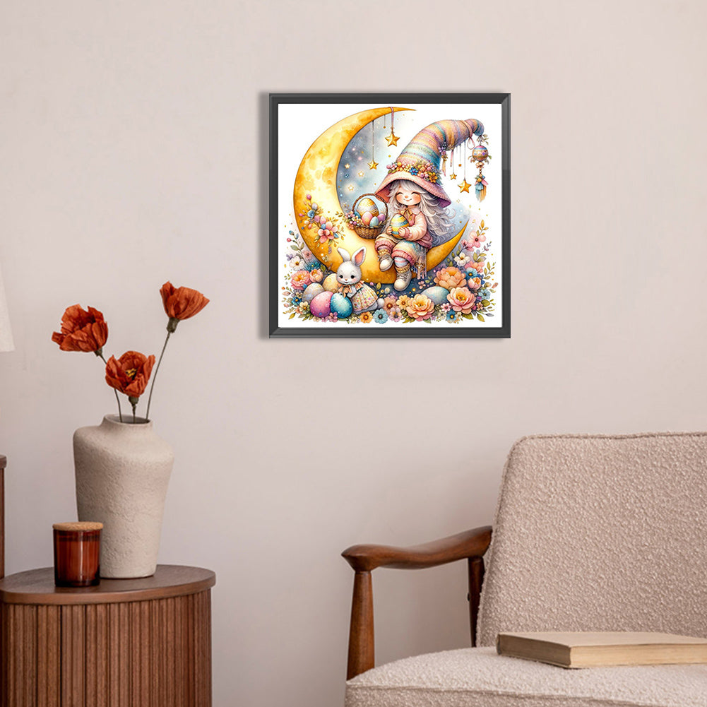 Moon Goblin - Full AB Round Drill Diamond Painting 30*30CM