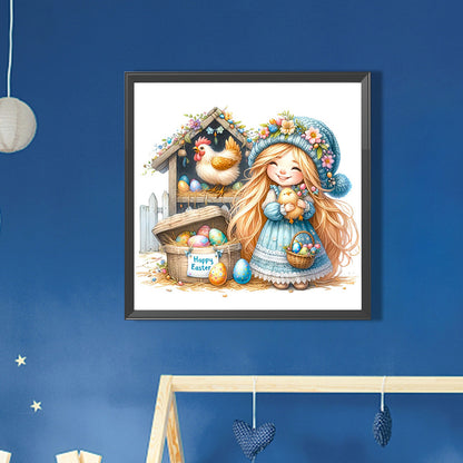 Goblin Little Girl - Full AB Round Drill Diamond Painting 30*30CM