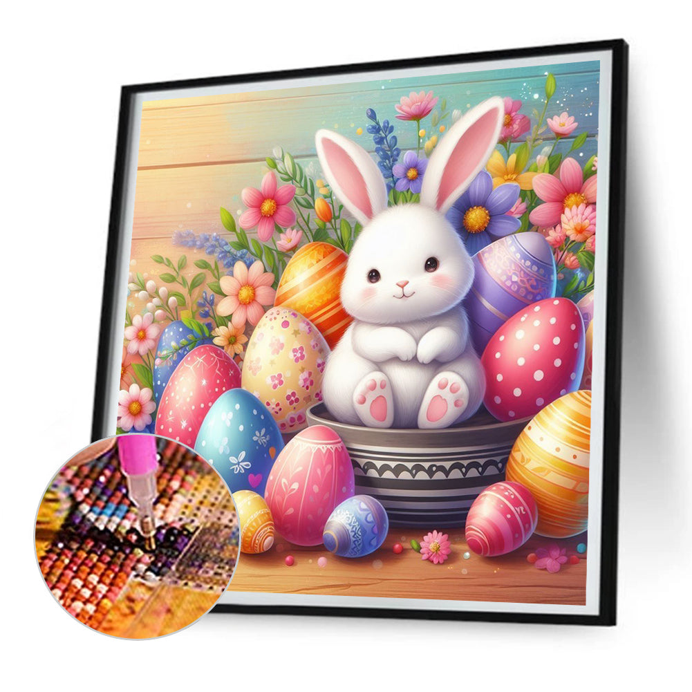 Easter Egg Bunny - Full Round Drill Diamond Painting 30*30CM