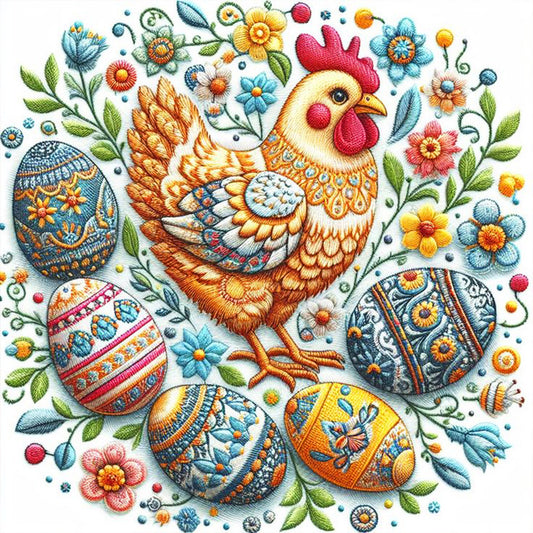 Embroidery Easter Patterns - Full Round Drill Diamond Painting 30*30CM