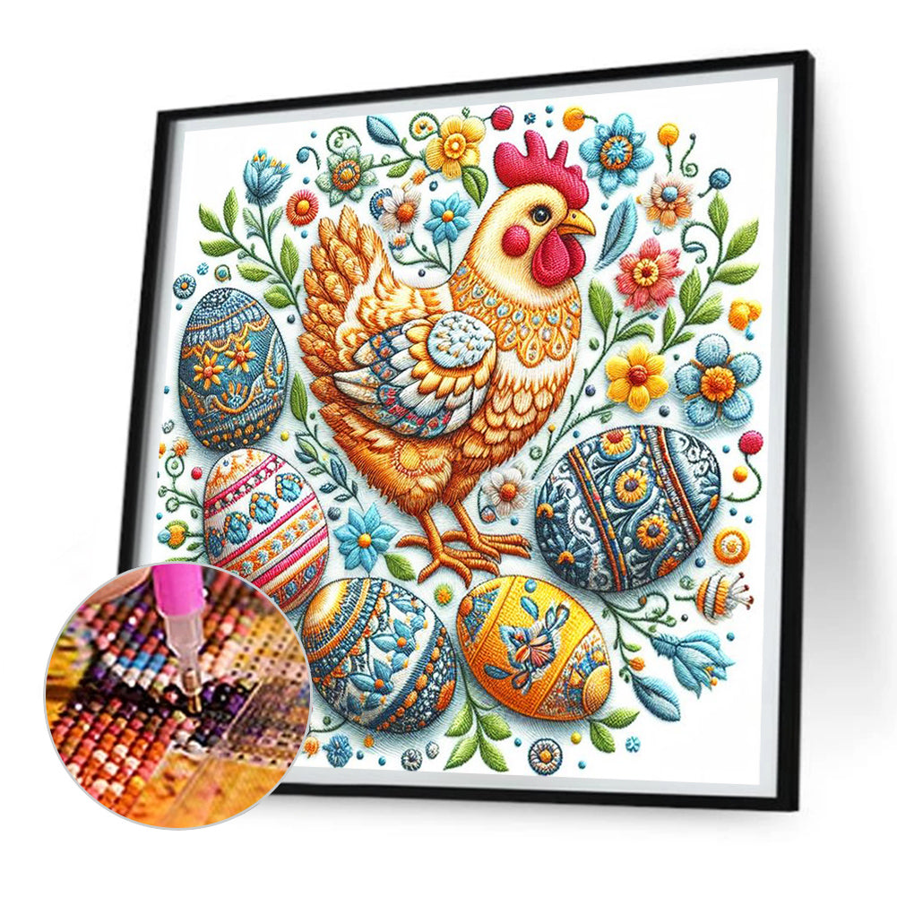 Embroidery Easter Patterns - Full Round Drill Diamond Painting 30*30CM