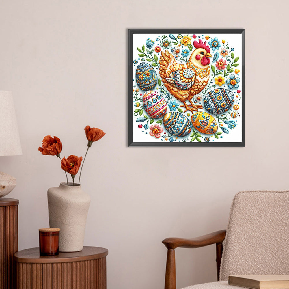 Embroidery Easter Patterns - Full Round Drill Diamond Painting 30*30CM