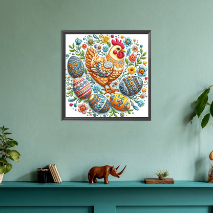 Embroidery Easter Patterns - Full Round Drill Diamond Painting 30*30CM