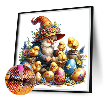 Ground Wonderful Egg Chick - Full Round Drill Diamond Painting 30*30CM