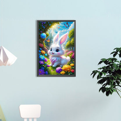 White Rabbit - Full Round Drill Diamond Painting 40*60CM