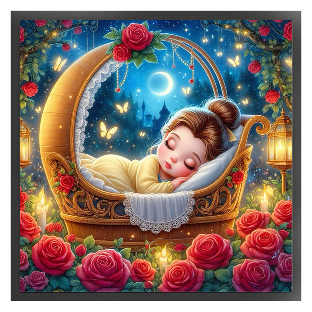 Disney-Princess Belle - 11CT Stamped Cross Stitch 50*50CM