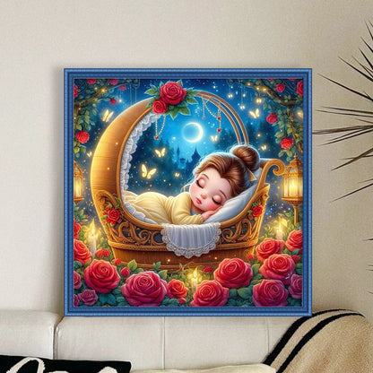 Disney-Princess Belle - 11CT Stamped Cross Stitch 50*50CM