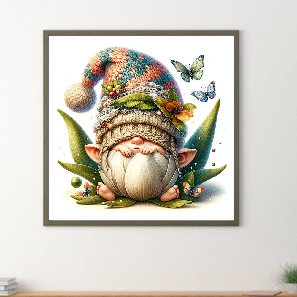 The Budding Gnome - Full Round Drill Diamond Painting 30*30CM