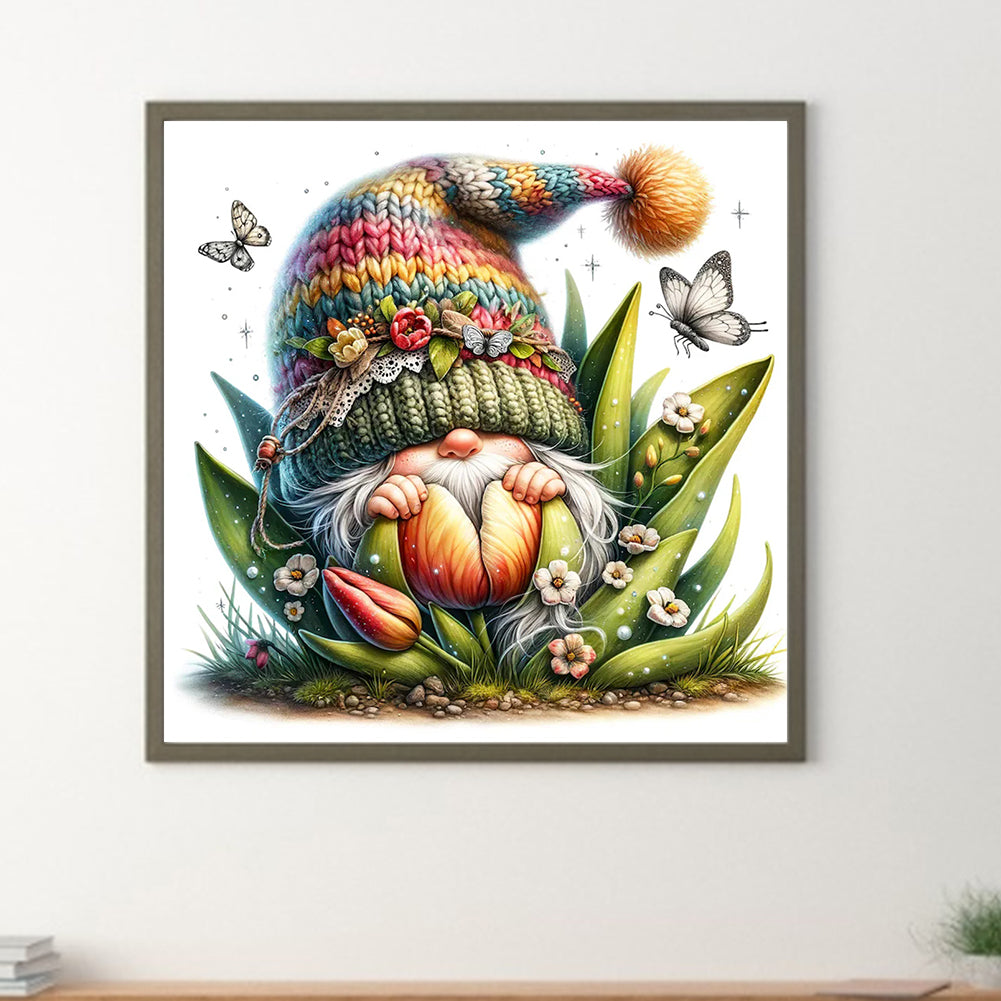 The Budding Gnome - Full Round Drill Diamond Painting 30*30CM