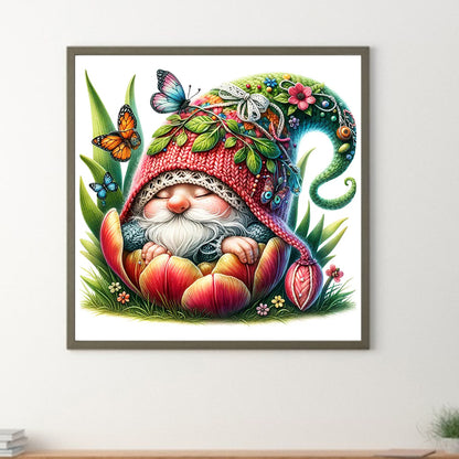 The Budding Gnome - Full Round Drill Diamond Painting 30*30CM