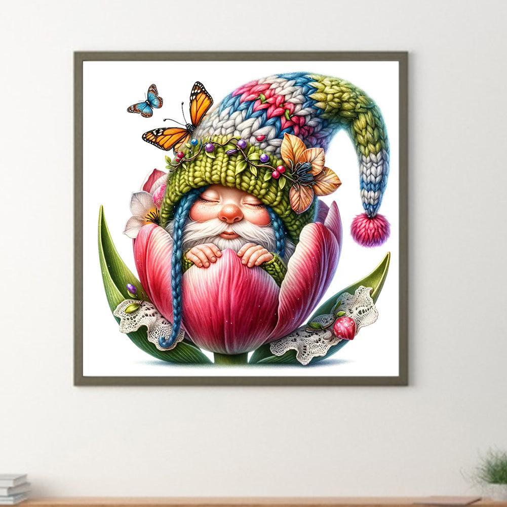 The Budding Gnome - Full Round Drill Diamond Painting 30*30CM