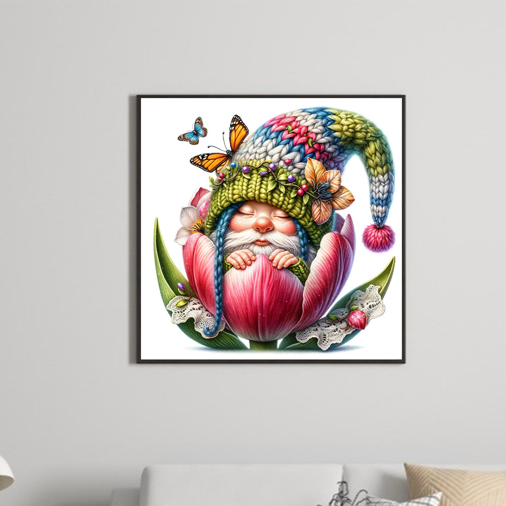 The Budding Gnome - Full Round Drill Diamond Painting 30*30CM