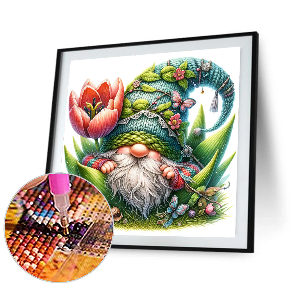 The Budding Gnome - Full Round Drill Diamond Painting 30*30CM