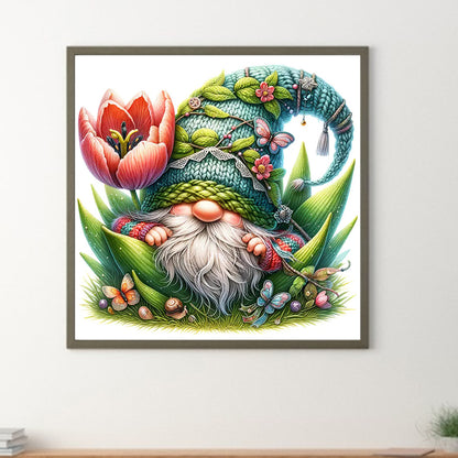 The Budding Gnome - Full Round Drill Diamond Painting 30*30CM