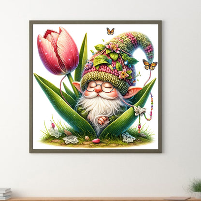 The Budding Gnome - Full Round Drill Diamond Painting 30*30CM