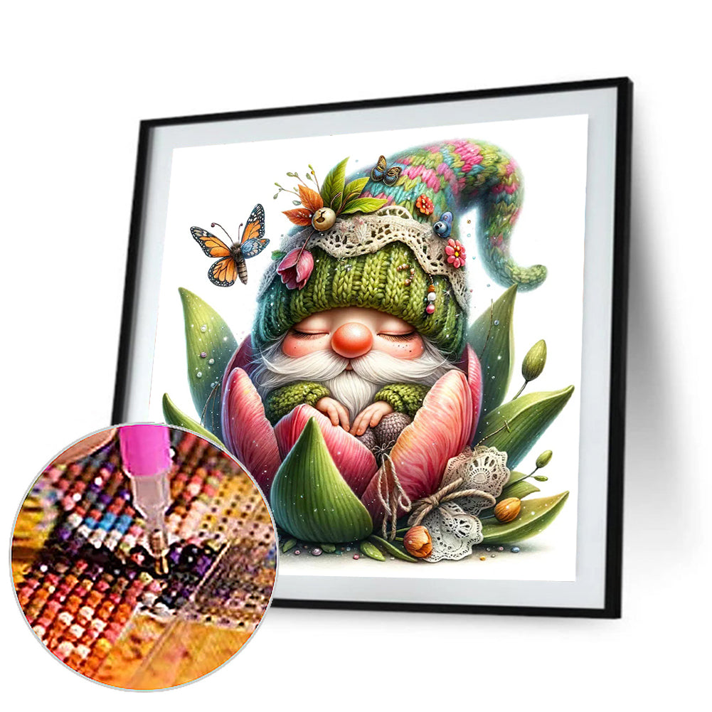 The Budding Gnome - Full Round Drill Diamond Painting 30*30CM