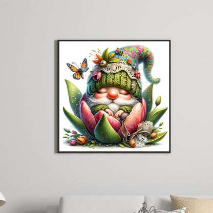 The Budding Gnome - Full Round Drill Diamond Painting 30*30CM